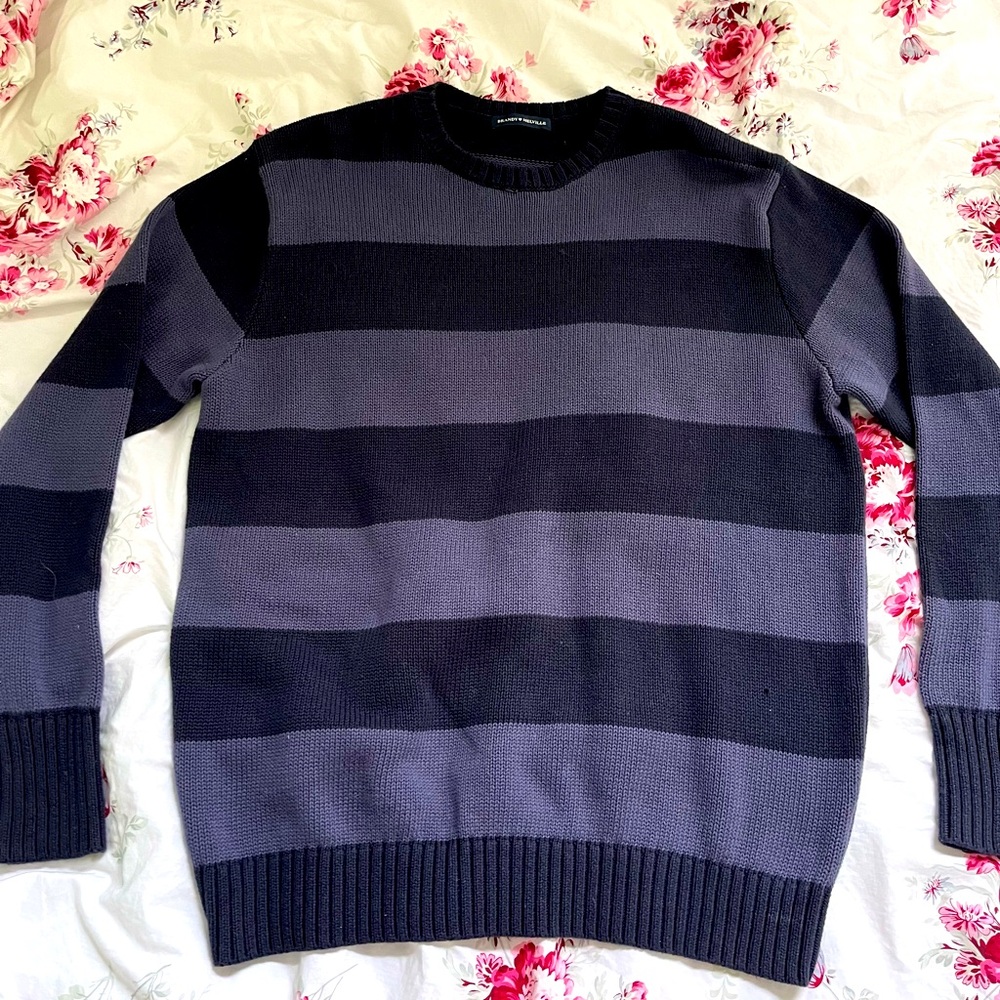 Brandy Melville Briana Cotton Thick Stripe Sweater